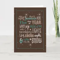 The Season Christmas Poem ID593 Card