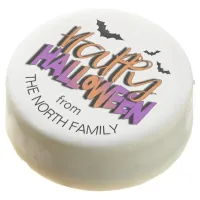 Happy Halloween Typography w/Bats Orange ID685 Chocolate Covered Oreo