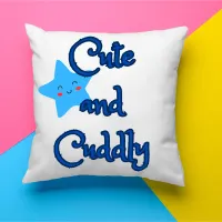 Cute and Cuddly Throw Pillow