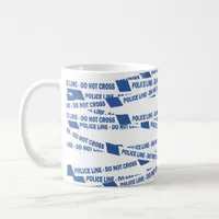 British Police Officer Do Not Cross Crime Scene Coffee Mug