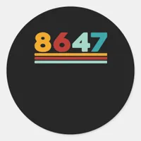 8647 - Antifascism Design Classic Creative Style Classic Round Sticker