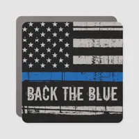 Back The Blue Law Enforcement Flag Thin Blue Line Car Magnet