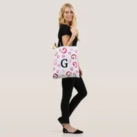 Tote Bag (ao) - Jumbled Letters in Reds