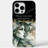 Elegant portrait of a woman with hair iPhone 16 pro max case