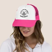 Rays, Heart , Black Evil Eye protection monogram | Trucker Hat