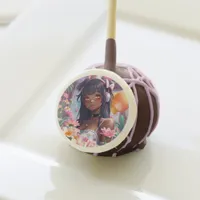 Pretty Anime Girl of Color Birthday Cake Pops