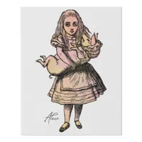 Alice Faux Canvas Print