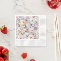 Elegant Rose Blossoms Napkins