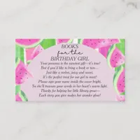  One in Melon Book Pink Watermelon Enclosure Card