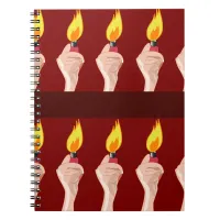 Epic Concert Lighters Music Pattern Fun Time Notebook