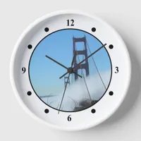 Clock - Golden Gate Bridge in Fog