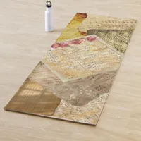 Musical Notes Vintage Sheet Music Yoga Mat