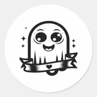 Little Boo Creative Style Classic Round Sticker