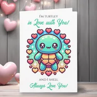 A Sweet Turtle Themed Valentine's Day  Card