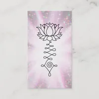 *~*  Lotus Rainbow Sparkle Reiki Energy Healing Business Card