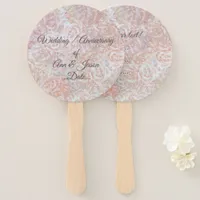 Vintage roses in cream  - floral, custom      hand fan