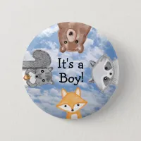 It's a Boy Birth Announcement  Button