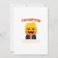 Halloween Trumpkin Funny  Pumpkin Halloween Holiday Card