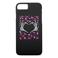 Skeleton Hand Heart Valentines Day Funny Viral iPhone 8/7 Case