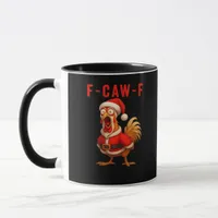 F-Caw-F Chicken Christmas Vintage Cool Mug