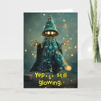 *~* 16 Whimsical Glow Funny Magical Christmas AP97 Thank You Card