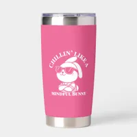 Chillin’ Like a Mindful Bunny – Pink Easter Design Insulated Tumbler