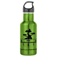Business Logo and Address Lime Green Stainless Steel Water Bottle