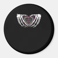 Skeleton Hand Heart Muertos Mexican Day Of Dead Magnet