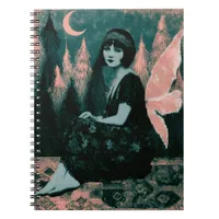 Gorgeous Vintage Fairy With Pink Wings Notebook