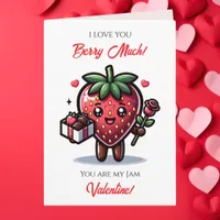 Love You Berry much | Cute Valentine's Day Pun Card