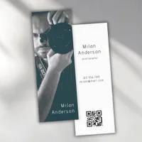 Modern Simple Photo QR Code Photographer  Bookmarks
