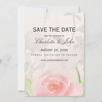 Rose Garden Modern Floral wedding save the dates Save The Date