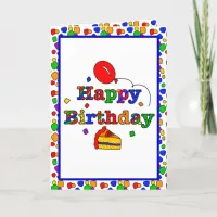 Colorful Happy Birthday Card