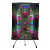 Psychedelic Rainbow Twin Love Hearts Tripod Lamp