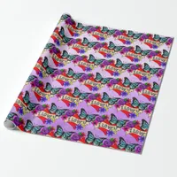 I Love You | Valentine's Day Heart and Rose  Wrapping Paper
