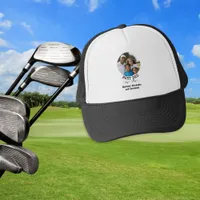 Father's Day Best Dad By Par Custom Photo Golf Trucker Hat