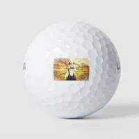 Iceland Horse Digital Art Golf Balls