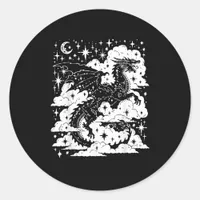 Academia Fantasy  Book Lover Bookish Goblincore Classic Round Sticker