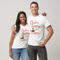 christmas calories dont count funny holiday quote Tri-Blend shirt