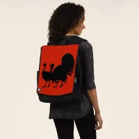 Silhouette of Turkeys Backpack