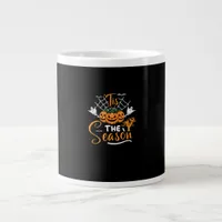 Tis The Season Halloween Pumpkin Costume Giant Coffee Mug