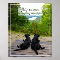 Nature Does Not Hurry - Life Inspirational Quote Poster