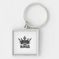 No Kings In America Minimal Clean Keychain