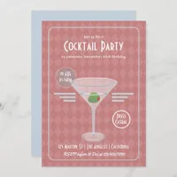 Vintage Retro Cocktail Party Invitation