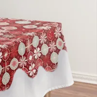 Red White Christmas Candy Pattern#13 ID1009 Tablecloth