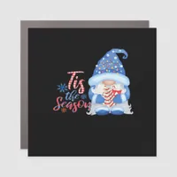 Gnome Tis The Season  Car Magnet