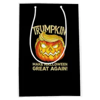 Trumpkin Make Halloween Great Again Funny Pumpkin  Medium Gift Bag