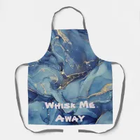 Whisk me away Blue Marble Monogrammed | Apron