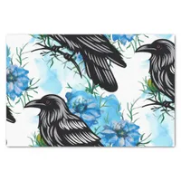 Watercolor Flowers Floral Raven Botanicals Tissue Paper