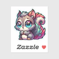 Adorable Cute Squirrel  Sticker